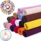 121-Piece Complete Embroidery Starter Kit – 16 Pcs Linen Fabric Squares (19x19") – 100 Vibrant Embroidery Floss Skeins – 5 Bamboo Embroidery Hoops – Full Needlework & Cross Stitch Supply Set